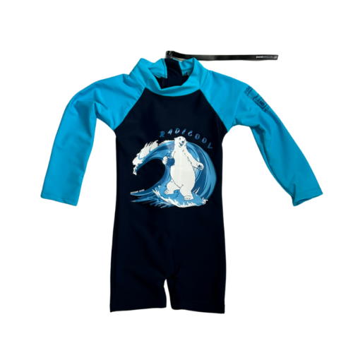 Second Skins Boys UV Boys Radicool LS Sun Suit Navy Azure