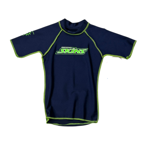 Second Skins Boys UV Raglan  SS Rash 3 Years Navy