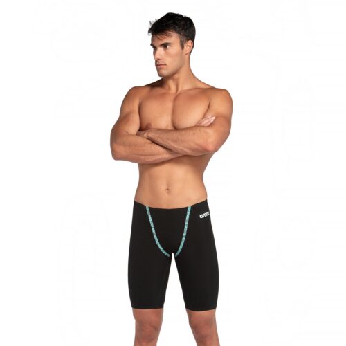 Arena Men's Powerskin Primo Black Teal Jammer LE