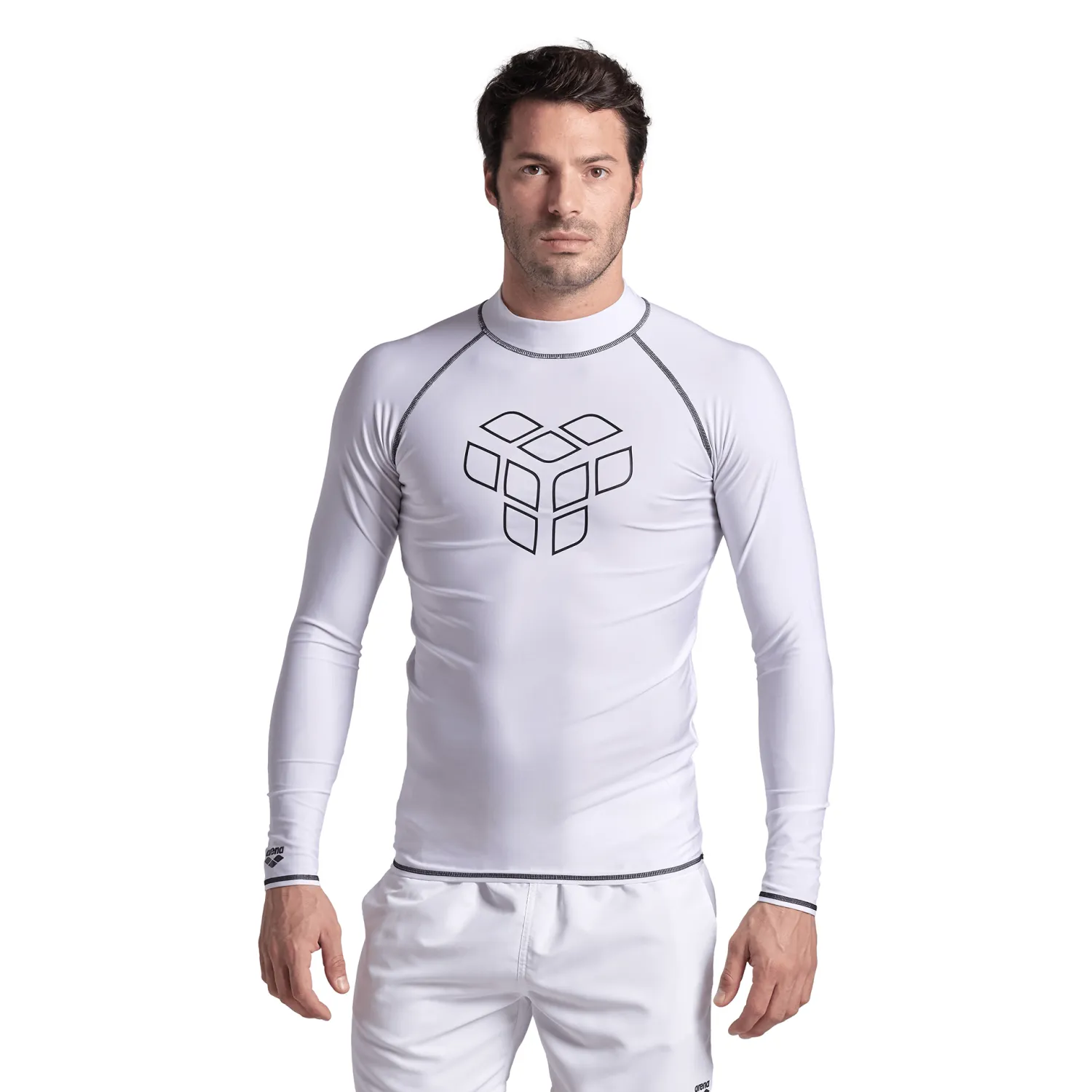 Arena Men's Graphic Long Sleeve Rash Vest - Swimmaster