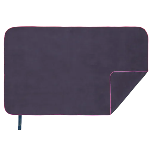 Bobums Microfibre Plain XL Towel Plain Gunmetal-Cherry