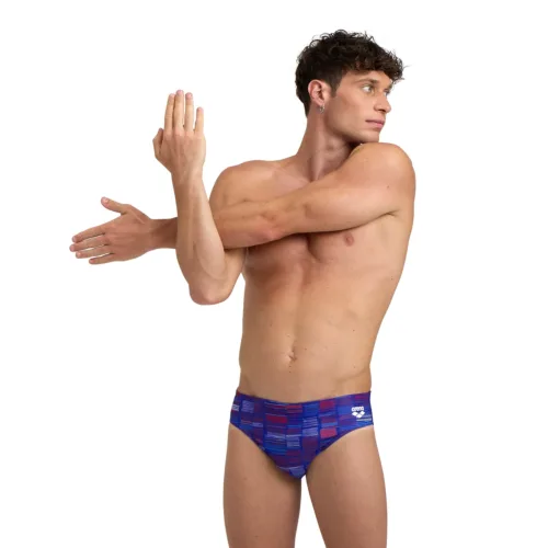 Arena Men's Slow Motion Swim Briefs Neon Blue