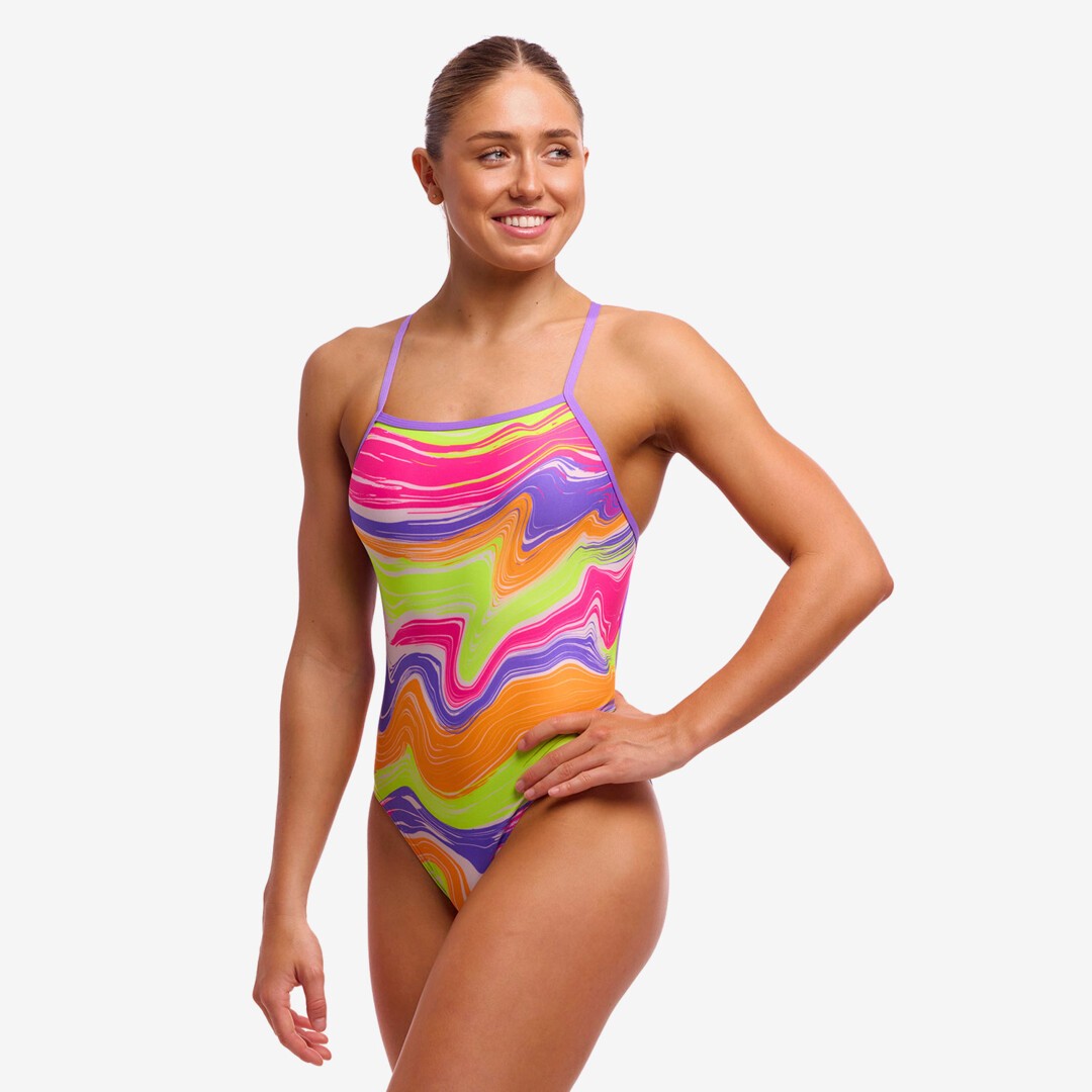Funkita Ladies Tie Me Tight One Piece Colour Contour