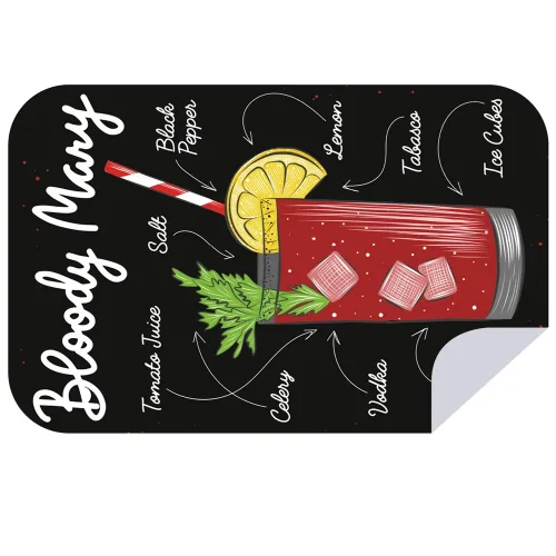 Bobums Microfibre XL Printed Towel Bloody Mary