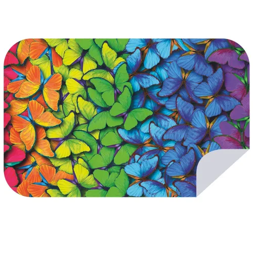 Bobums Microfibre XL Printed Towel Butterfly Rainbow