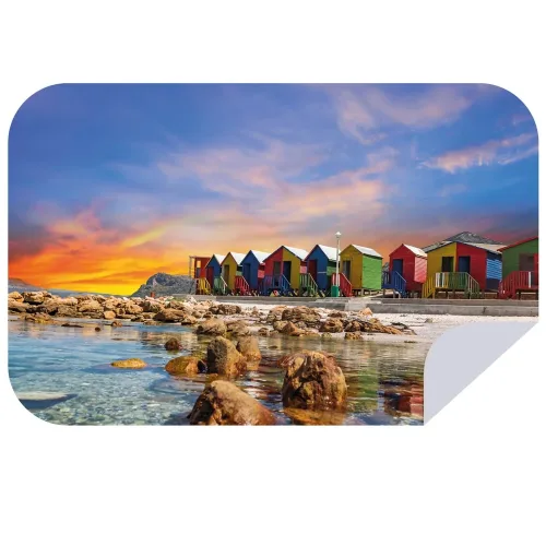 Bobums Microfibre Towels XL Beach Hut Sunset