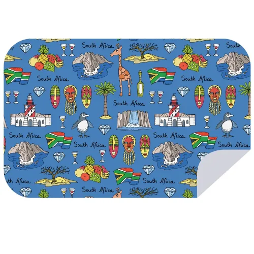 Bobums Microfibre Towels XL Africa Vibe Blue